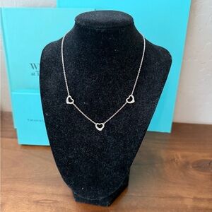Tiffany & Co. Silver Heart Charm Necklace